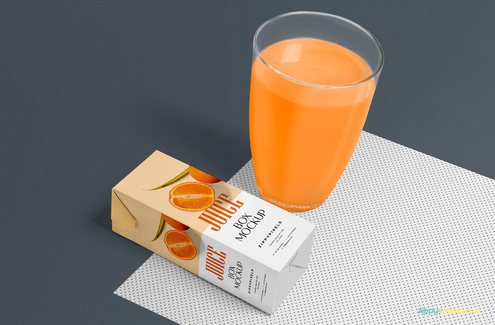 Healthy Juice Mockup Scene