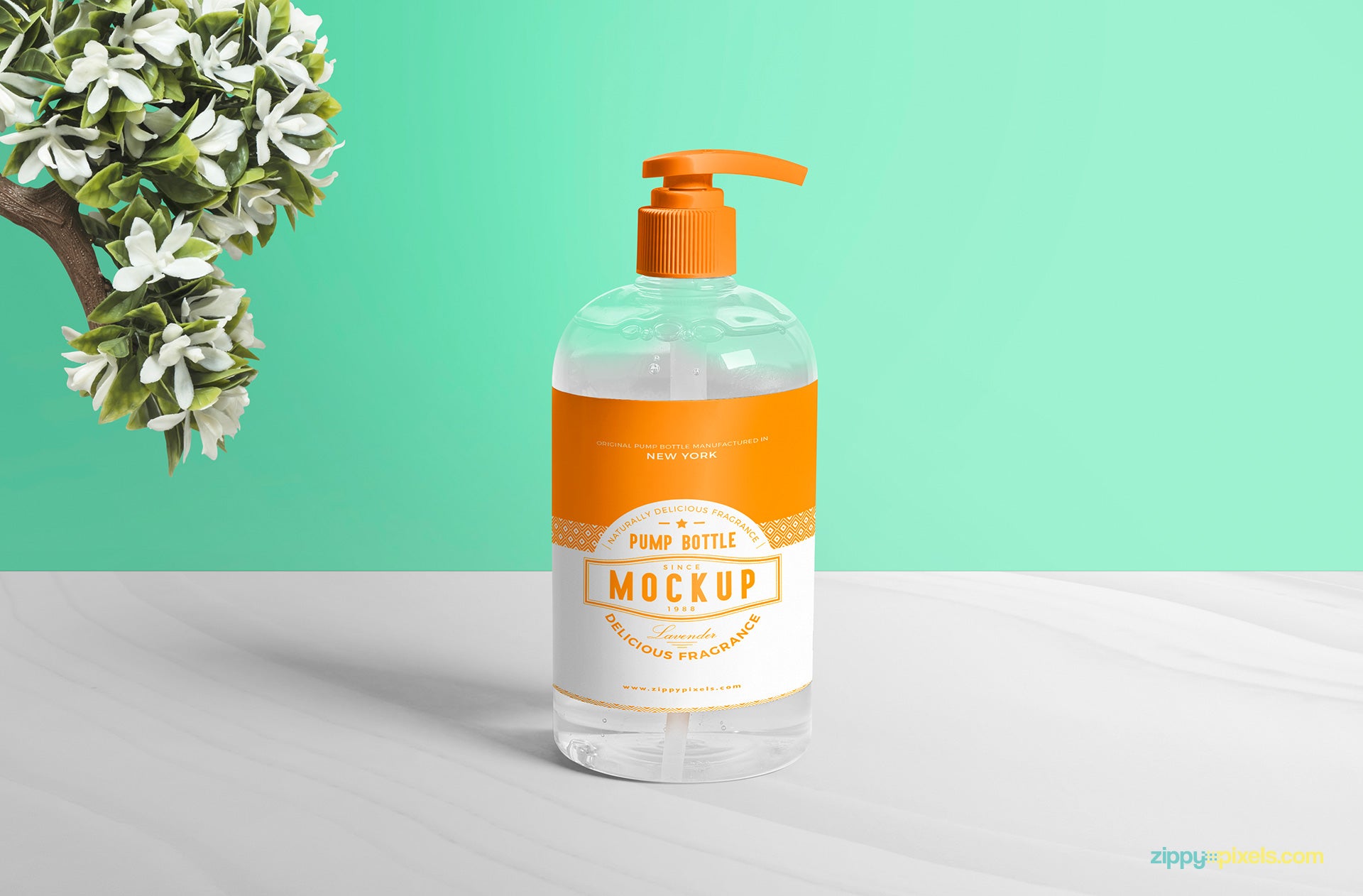 Dispenser Pump Bottle Mockup