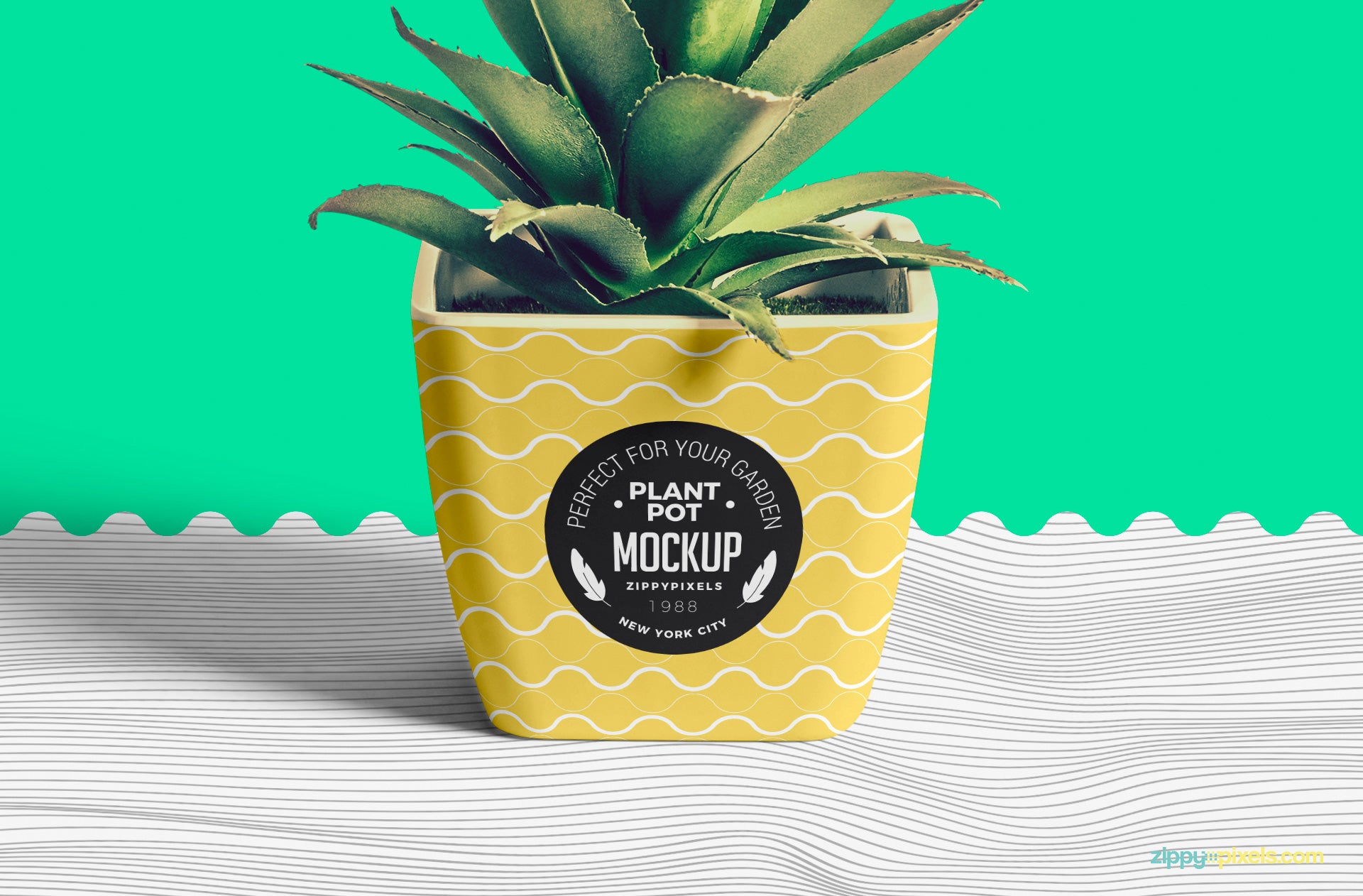 Flower Pot Mockup