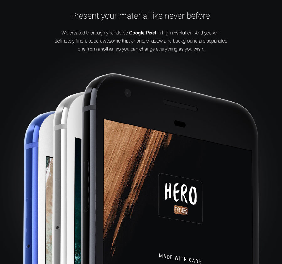 HERO Google Pixel Mockup