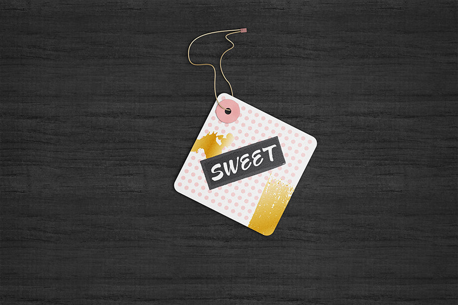 Die Cut Tag Mockup