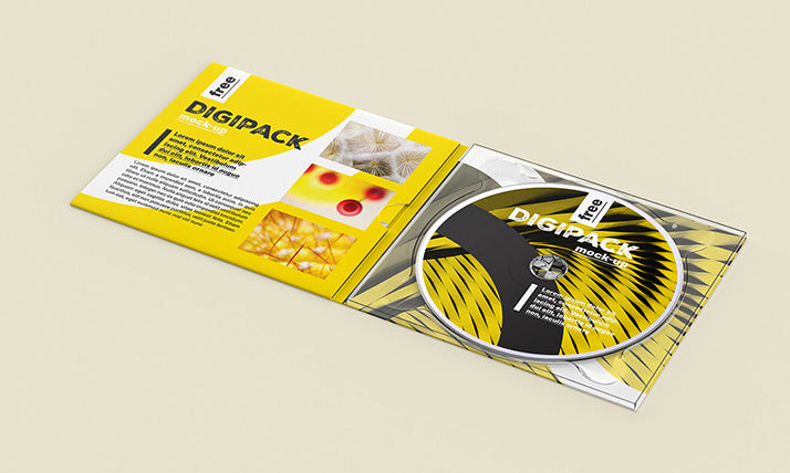 DVD/CD Digital Packaging Mockup