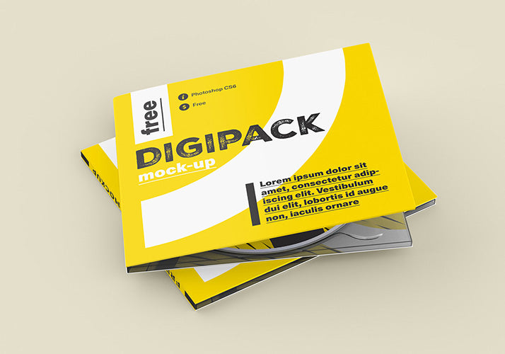 DVD/CD Digital Packaging Mockup
