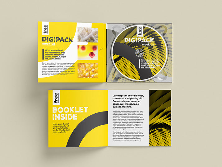 DVD/CD Digital Packaging Mockup