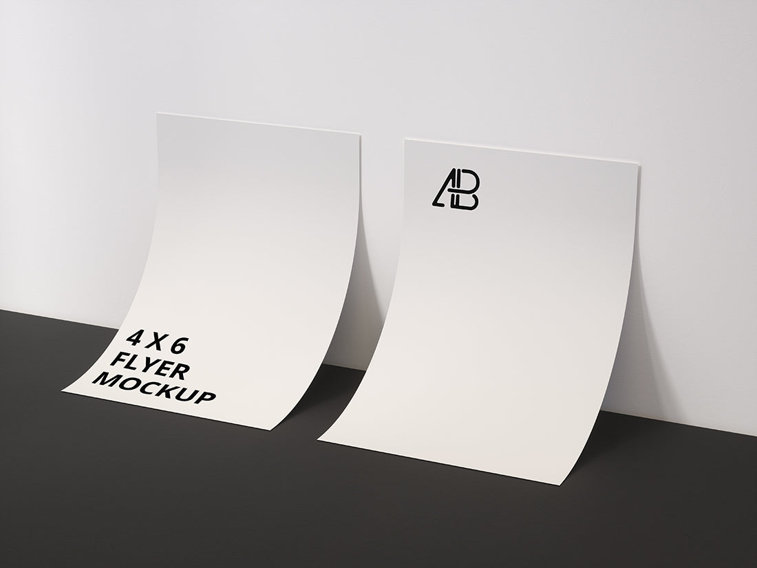 Double Sided 4×6 Inch Flyer Mockup