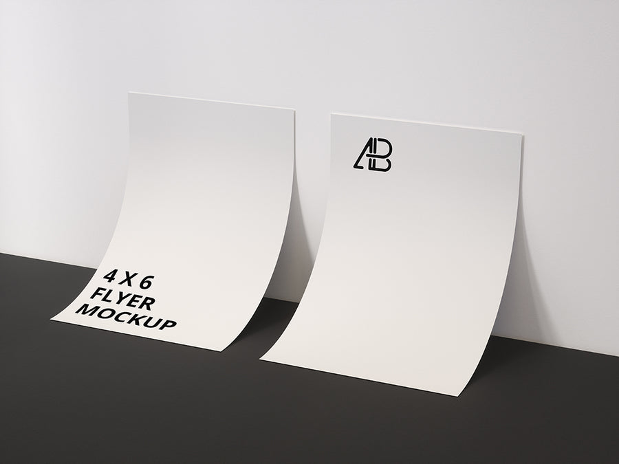 Double Sided 4×6 Inch Flyer Mockup