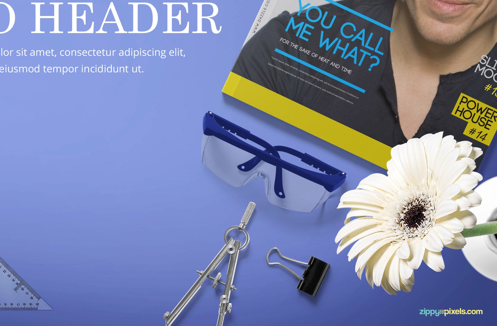 Professional Website Hero Images Mockup Scene