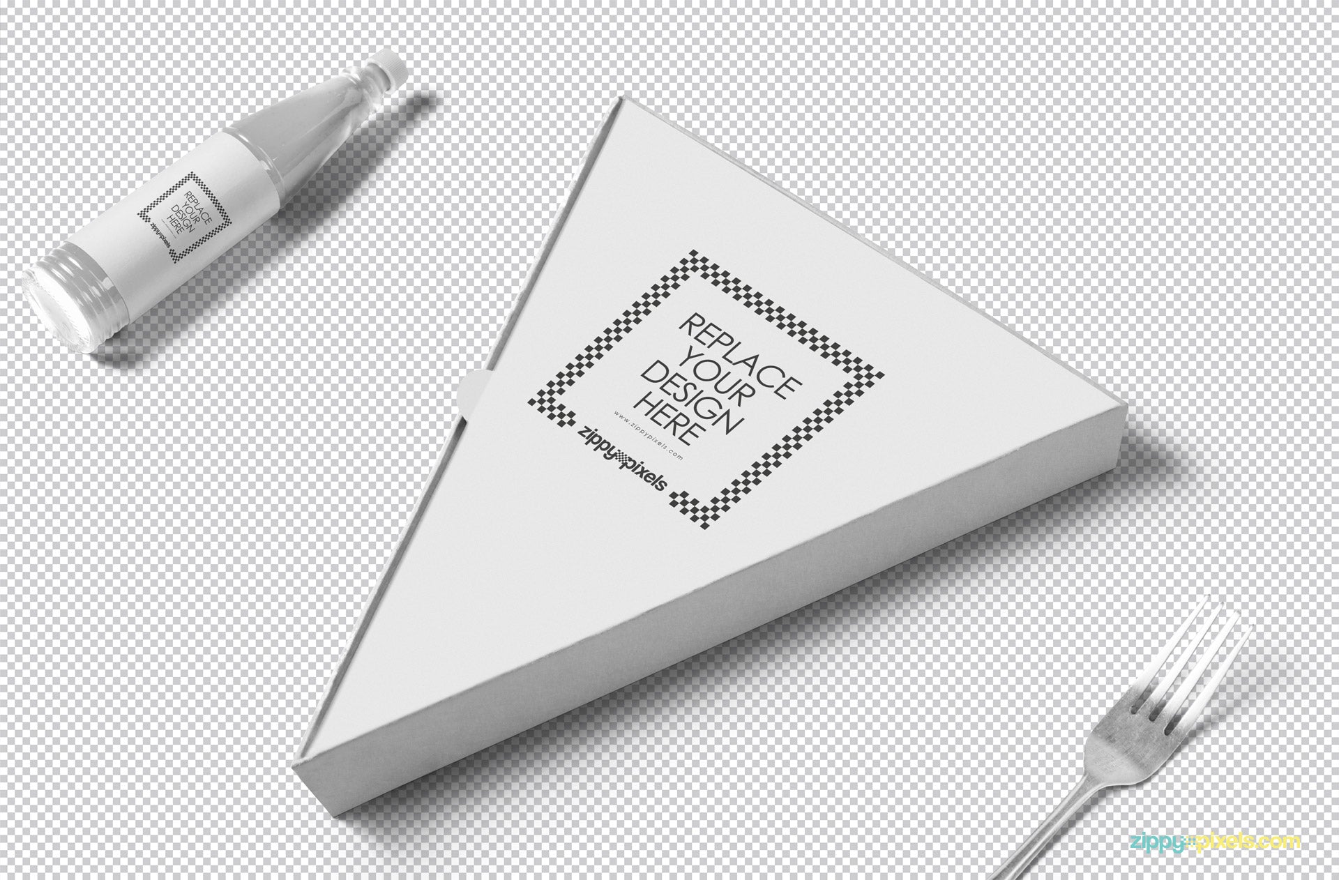 Pizza Slice Box Mockup