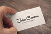 Hand Helding a Business Card MockUp