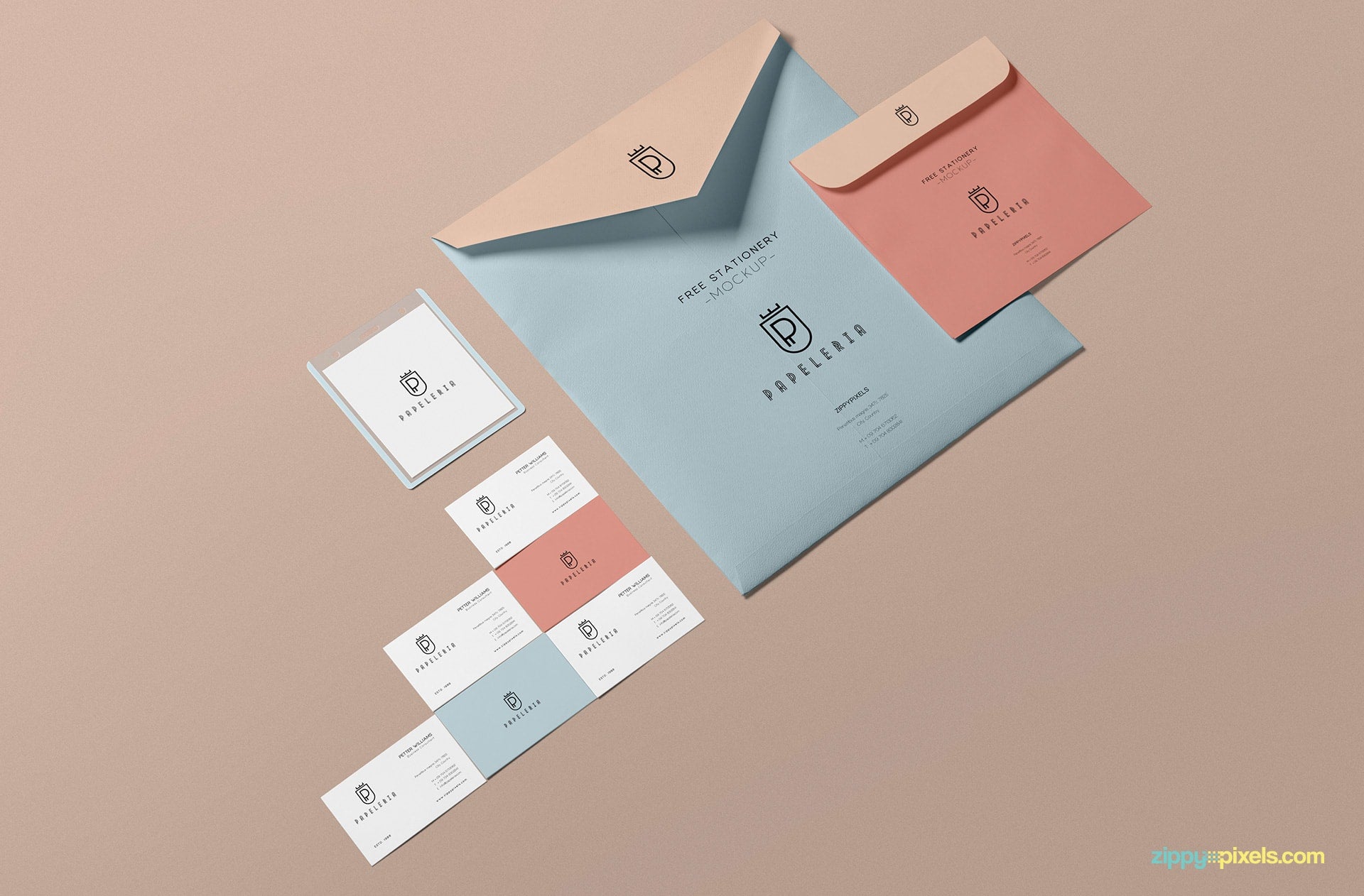 Beautiful Envelope Mockup PSD