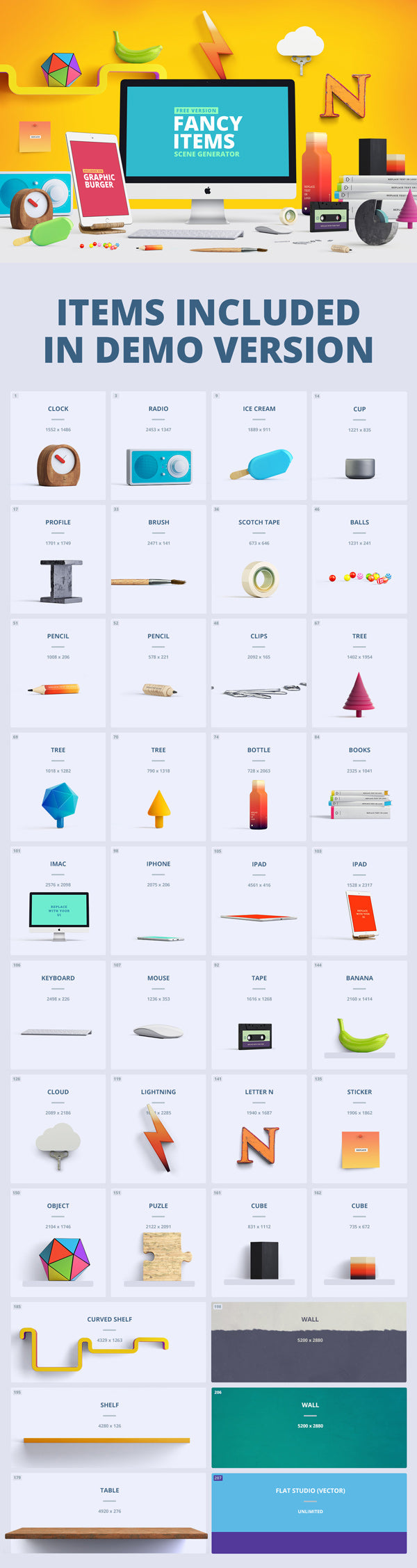 Fancy Items Scene Creator Demo
