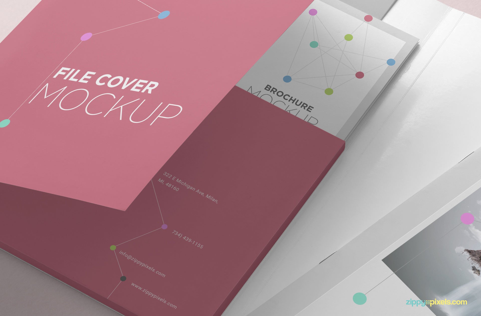 Folder Mockup PSD