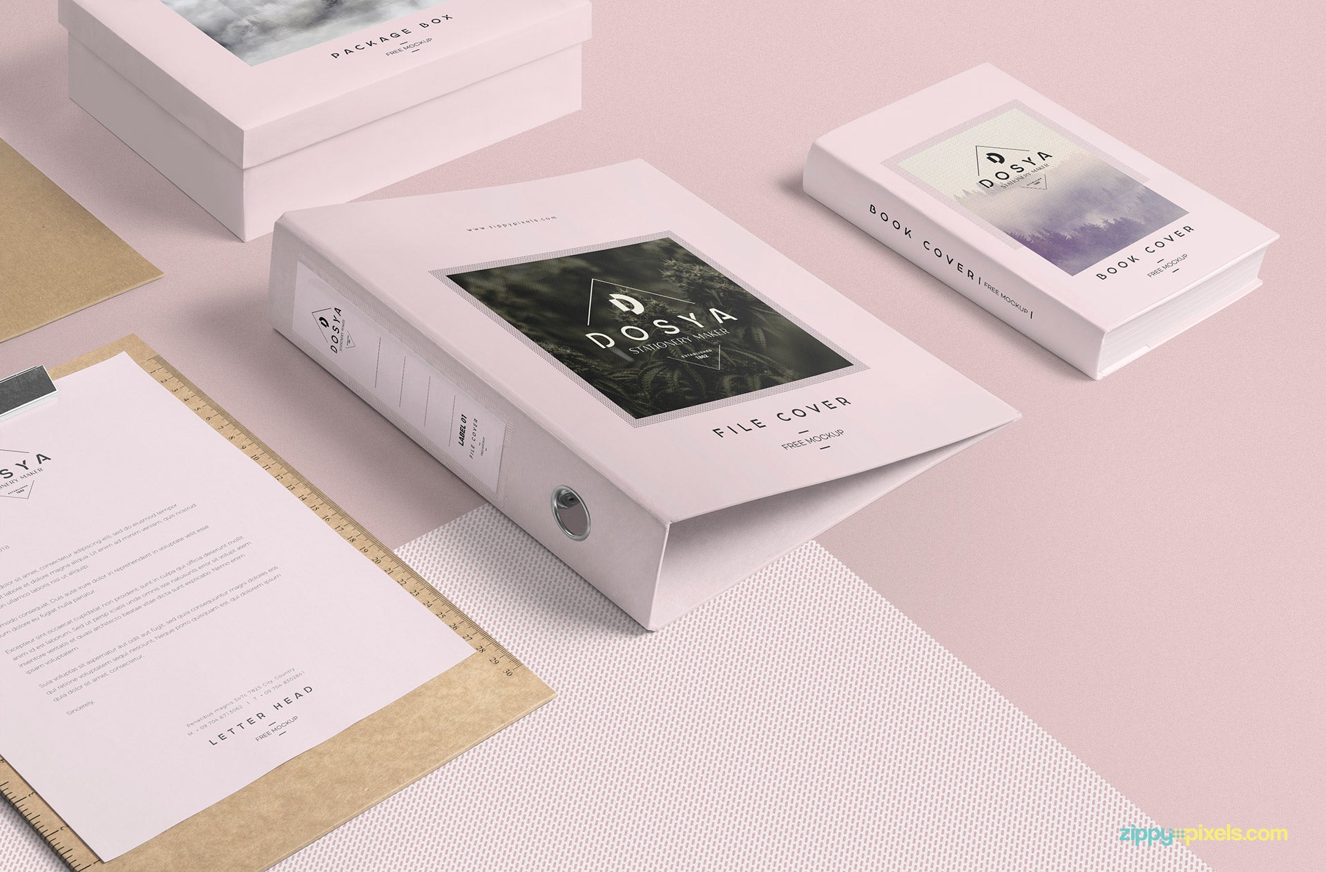 Box File Mockup Scene