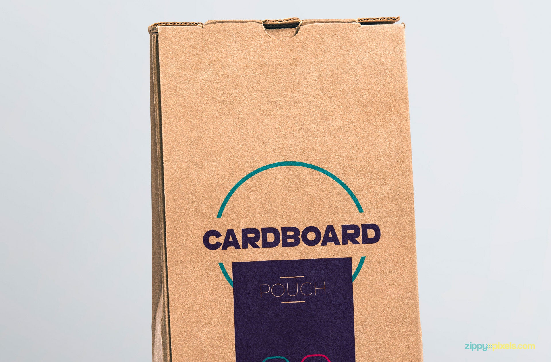 Cardboard Pouch Packaging Mockup