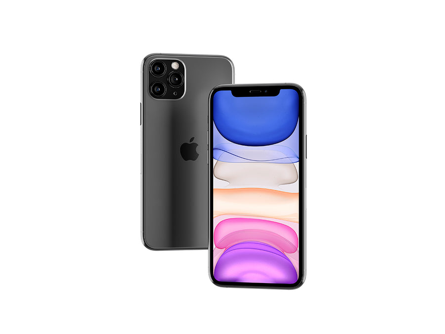 Floating iPhone 11 Pro Max PSD Mockup Front View
