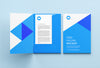 Open and Closed Folder Mockup Includes Cover Page
