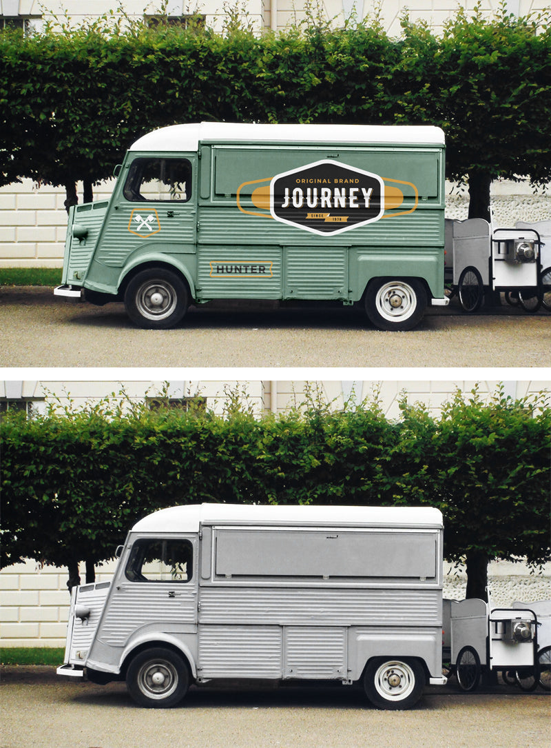 Food Truck Psd Mockup