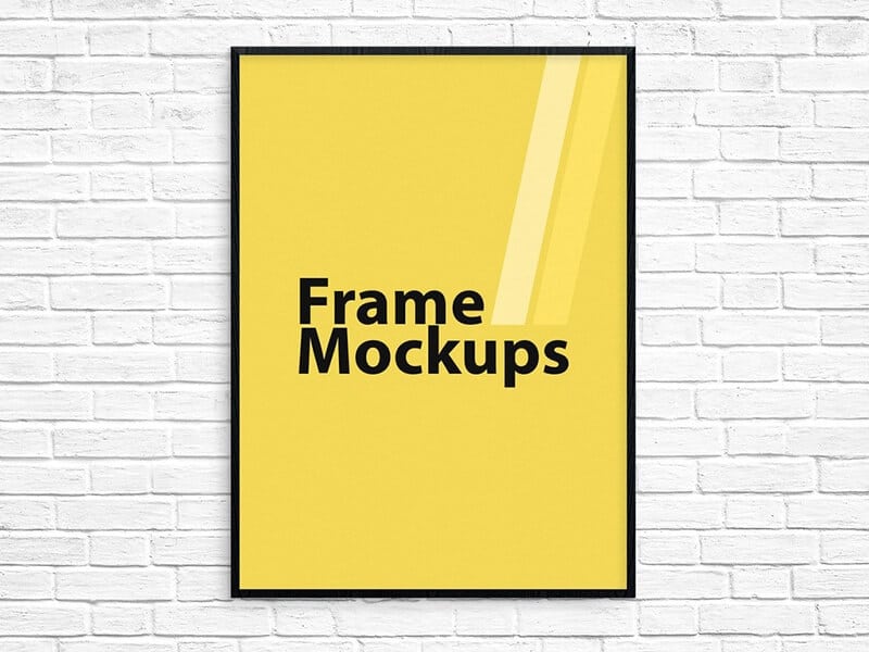 Simple Poster Frame Mockup