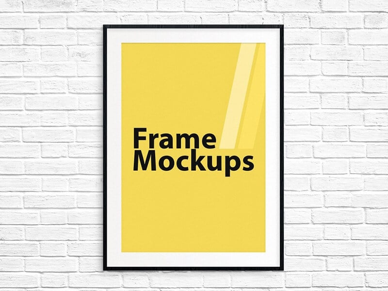 Simple Poster Frame Mockup