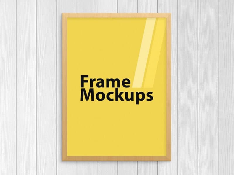 Simple Poster Frame Mockup