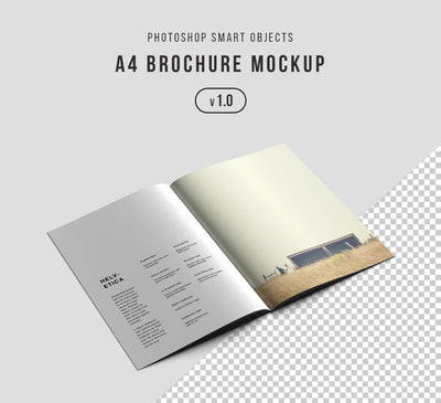 3 x Super Clean Brochure or Magazine Mockup