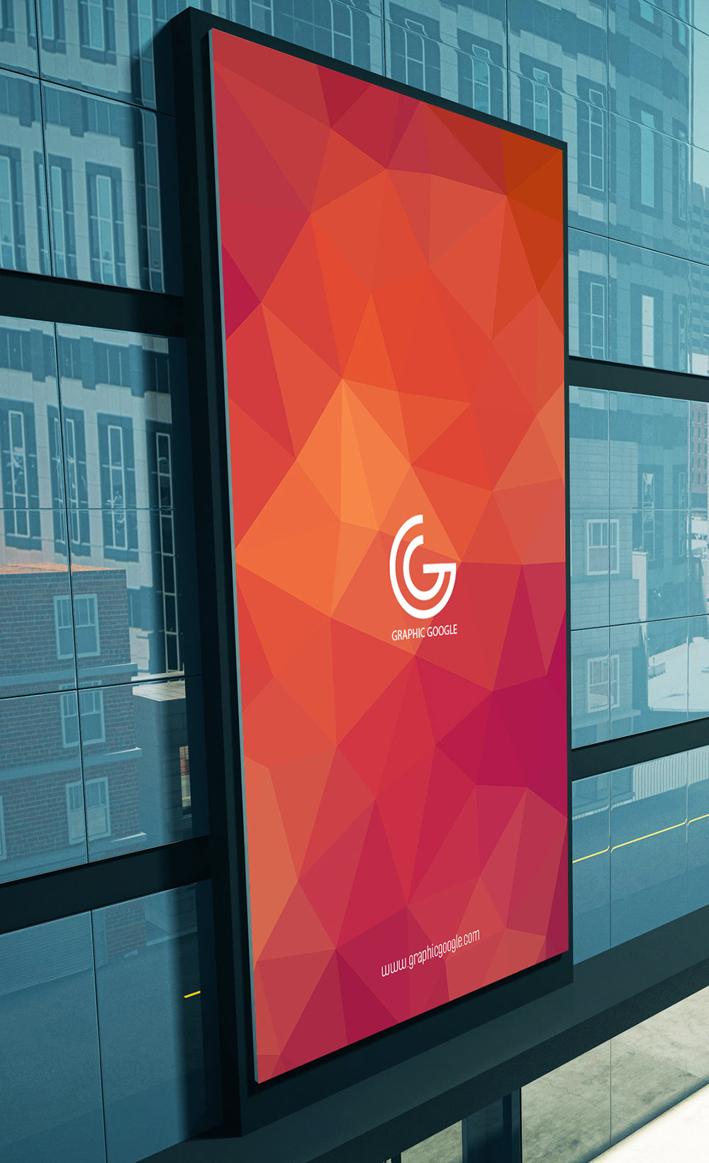 Advertisement Hotel Building Billboard Sign Mockup