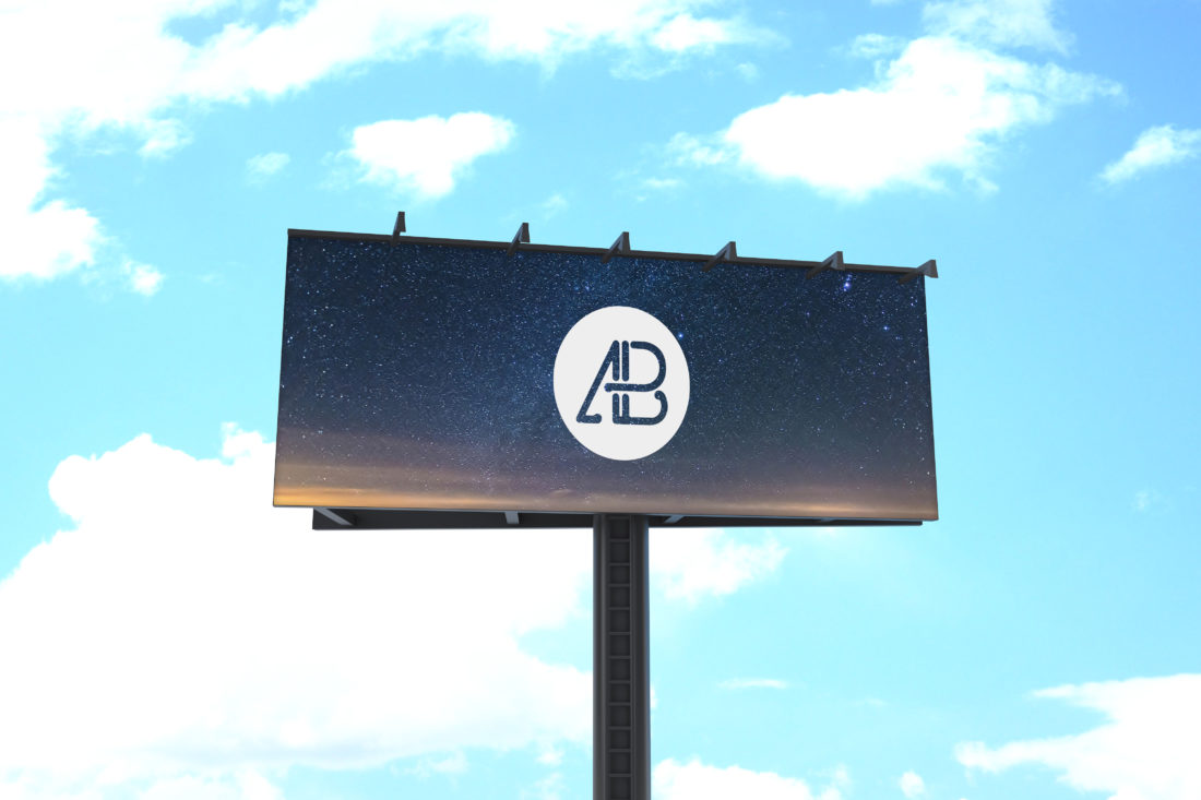 Empty Billboard Mockup