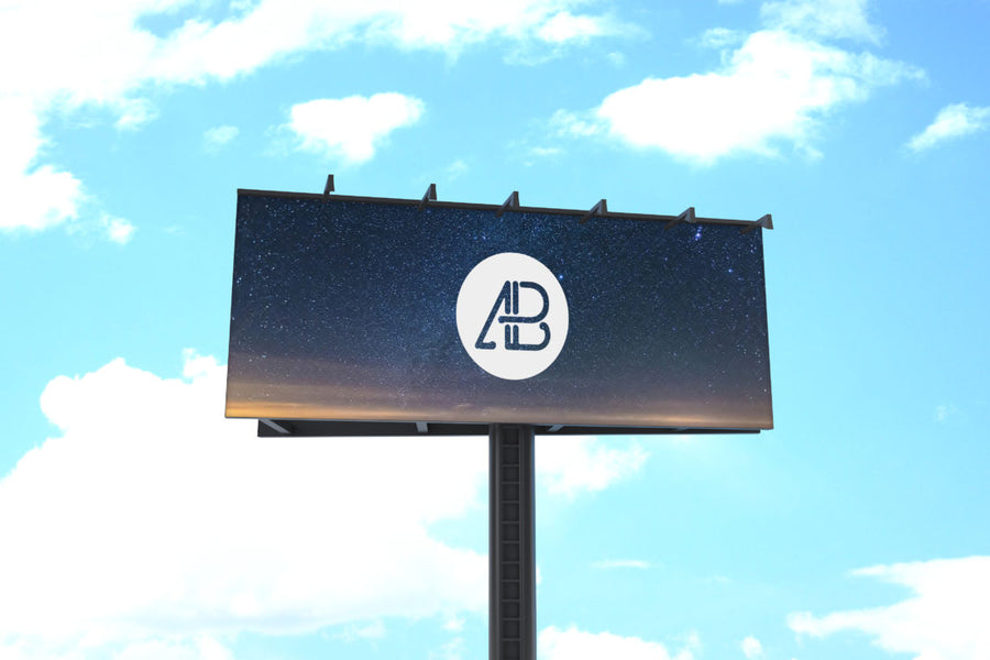 Empty Billboard Mockup