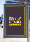 Bus Stop Advertisement Sign Mockup