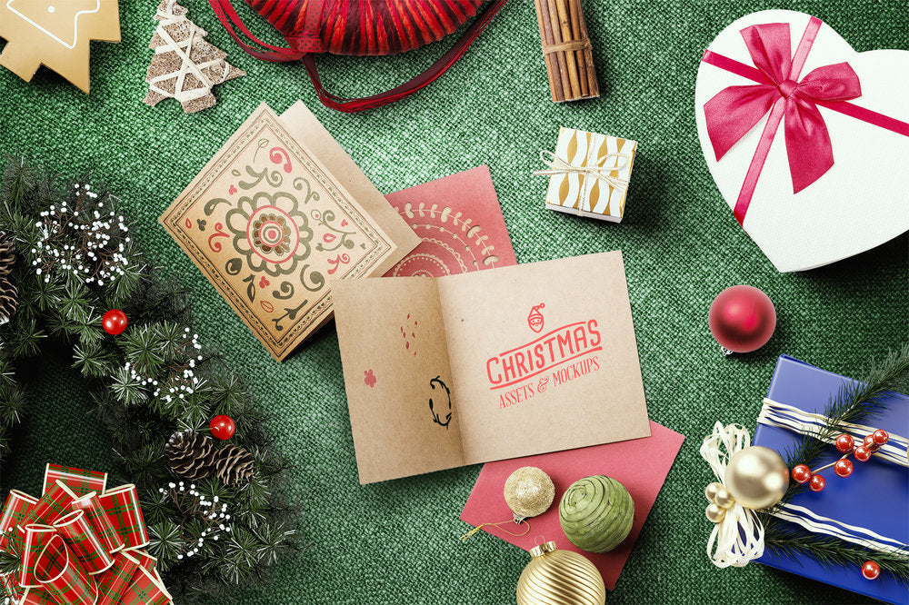 Christmas Mockup Scene Pack (+Greeting Card)