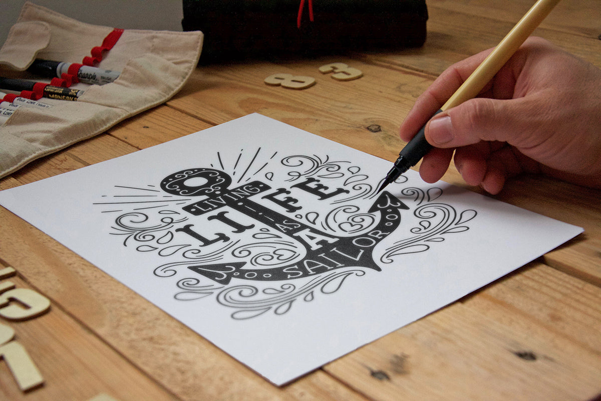 Handcrafted Poster or Flyer PSD Mockup