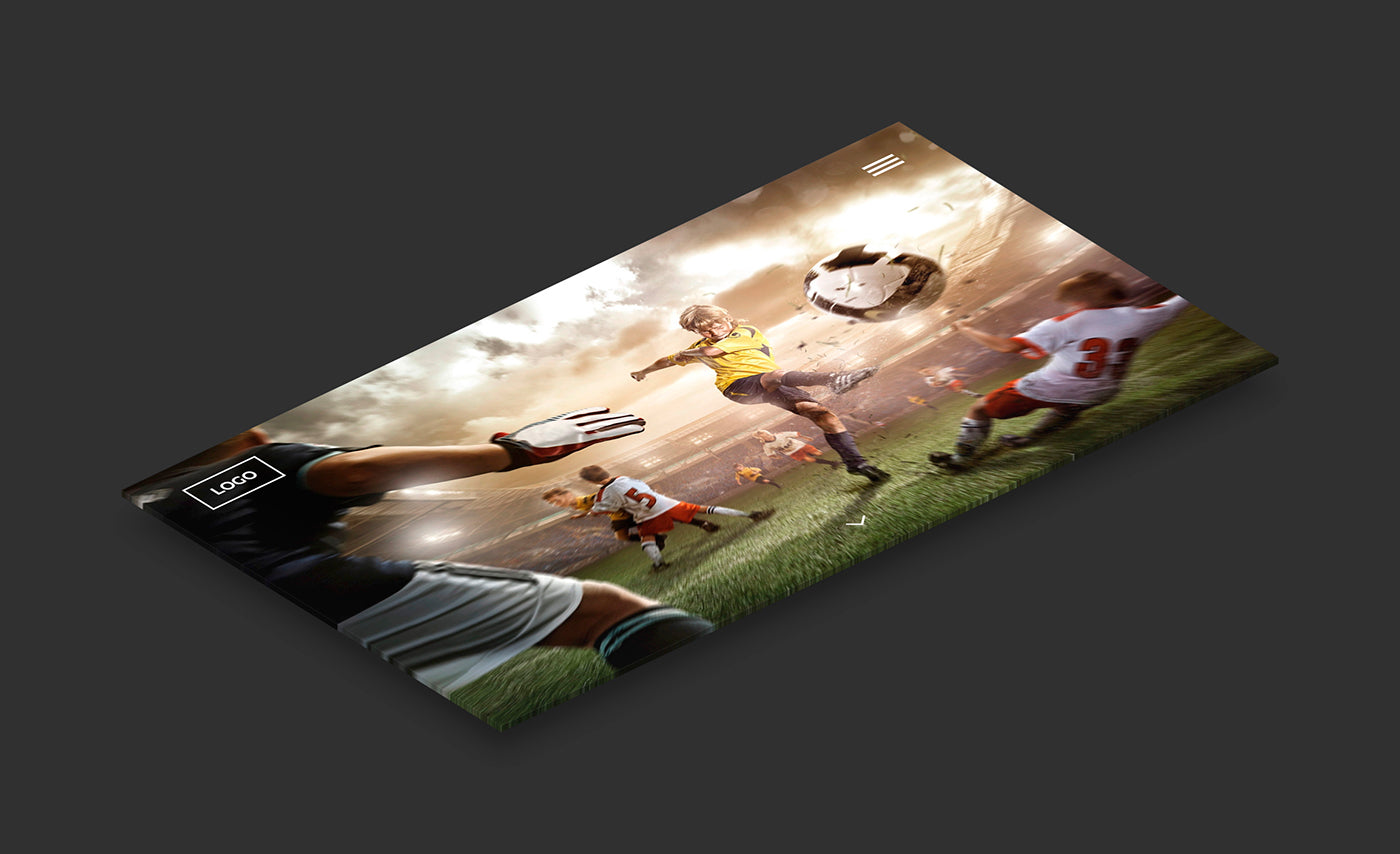 Isometric Website Display PSD Mockup