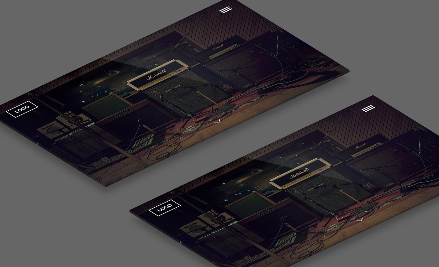 Isometric Website Display PSD Mockup