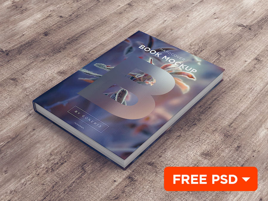 Realistic PSD Book Mockup Top Side View