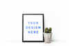 Ultra-Clean and White Poster Frame Mockup