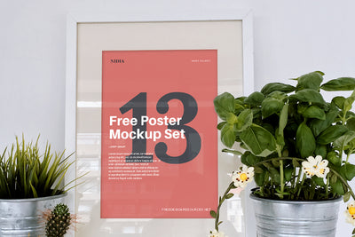 13 x Poster or Frame Mockups