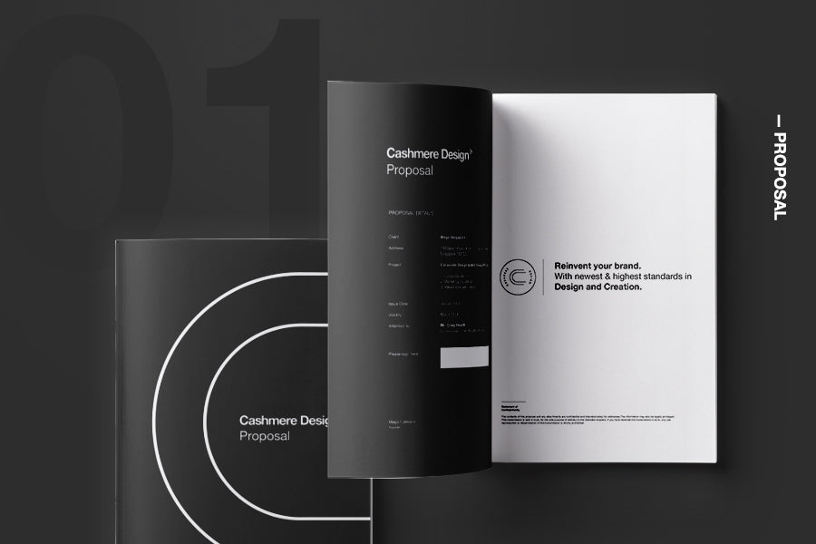 White Design Proposal or Letterhead PSD Mockup