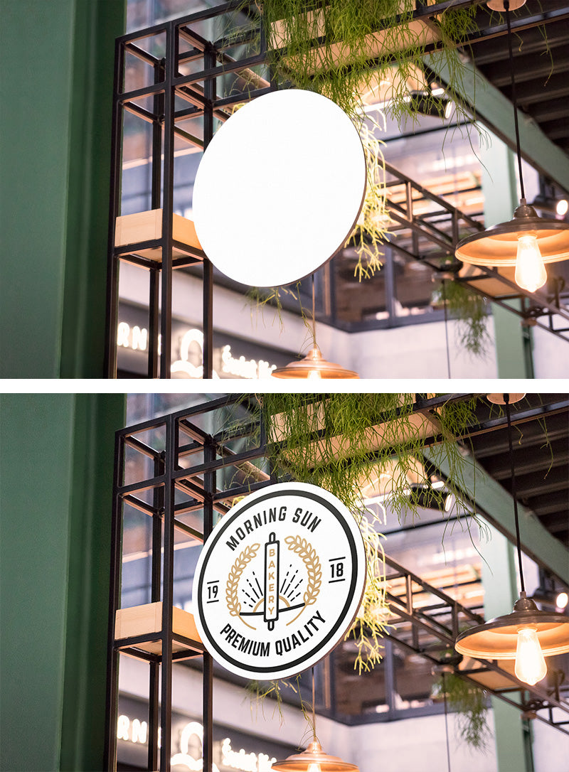 Shop Business Logo Sign (Mockup)