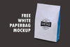 White Paper Bag Mockup Psd