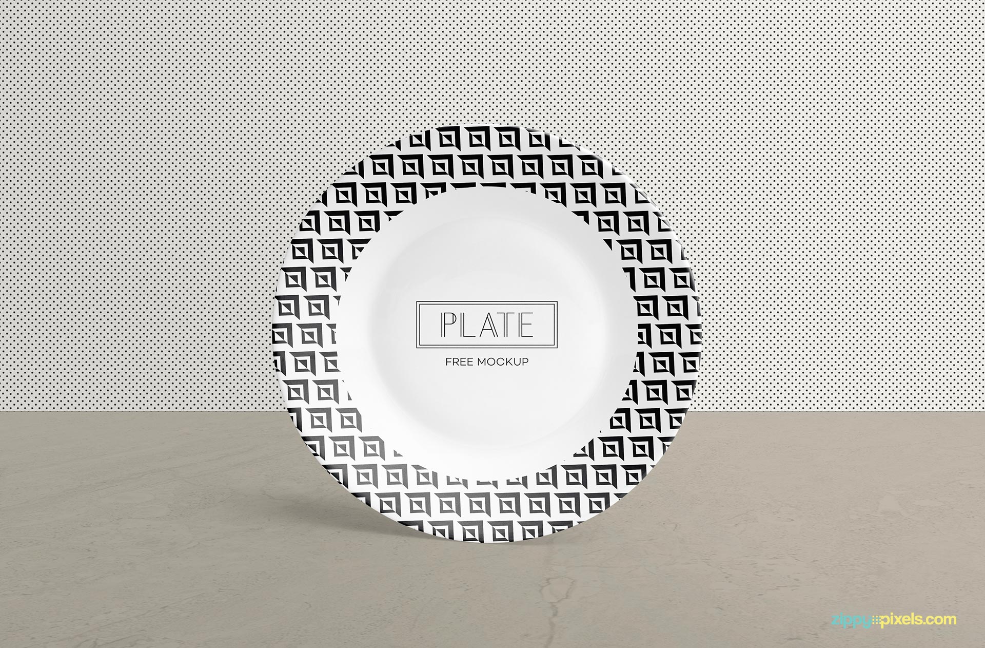 Ceramic Plate Mockup