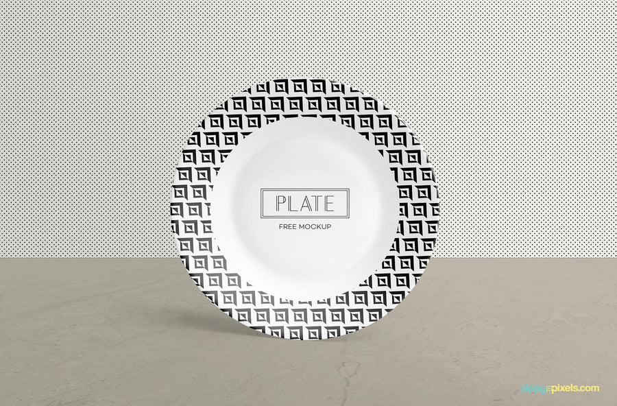 Ceramic Plate Mockup