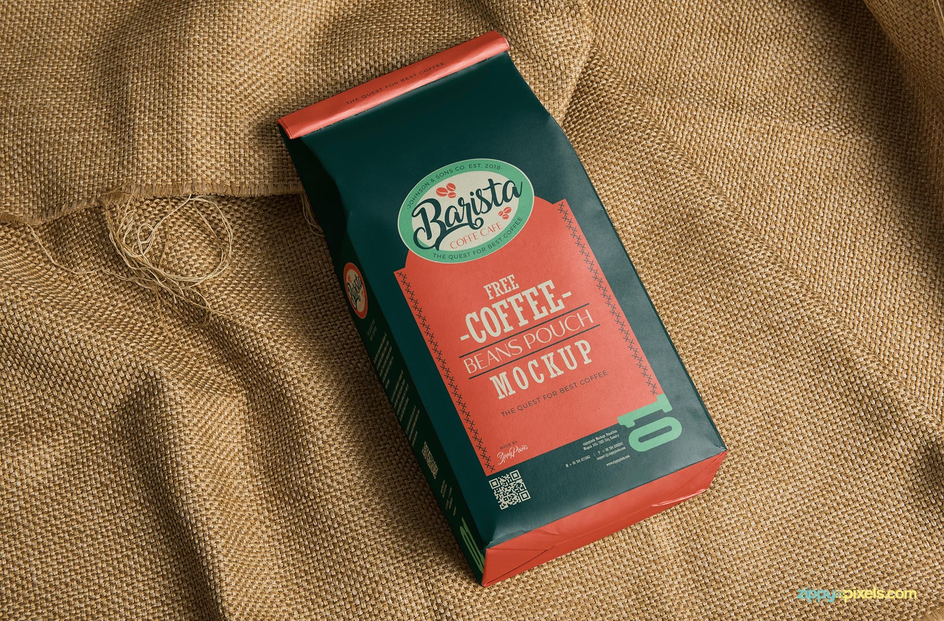Classic Coffee Bag Mockup