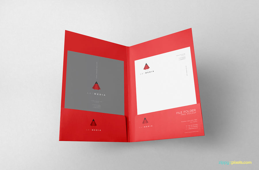 2 Outstanding Folder Mockups