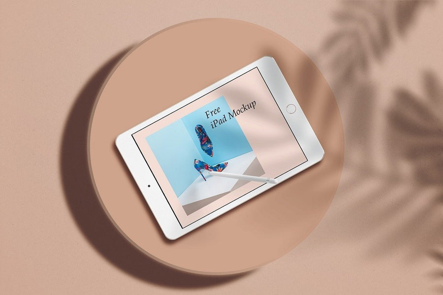 White Modern iPad PSD Mockup