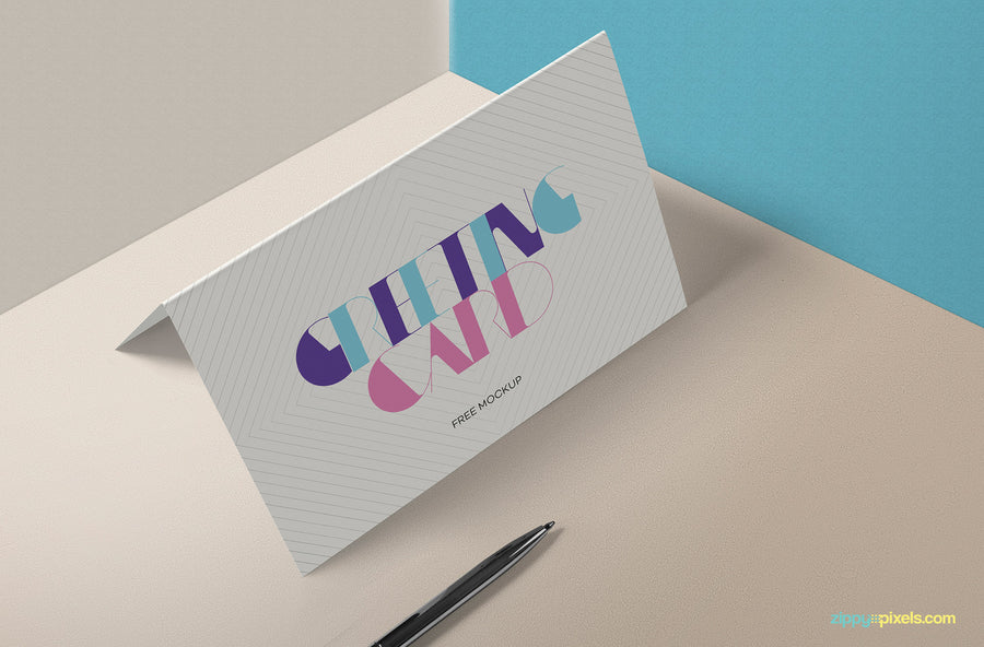 Stylish Invitation Card Mockup