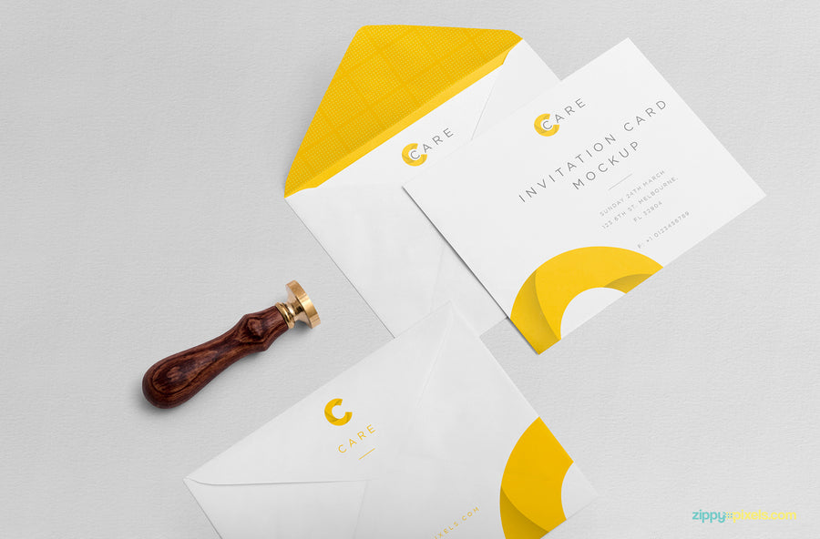 Classy Invitation Mockup