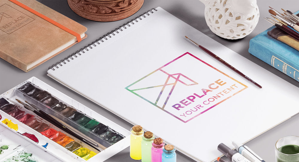 Isometric Art Equipments Mockup Scene Pack