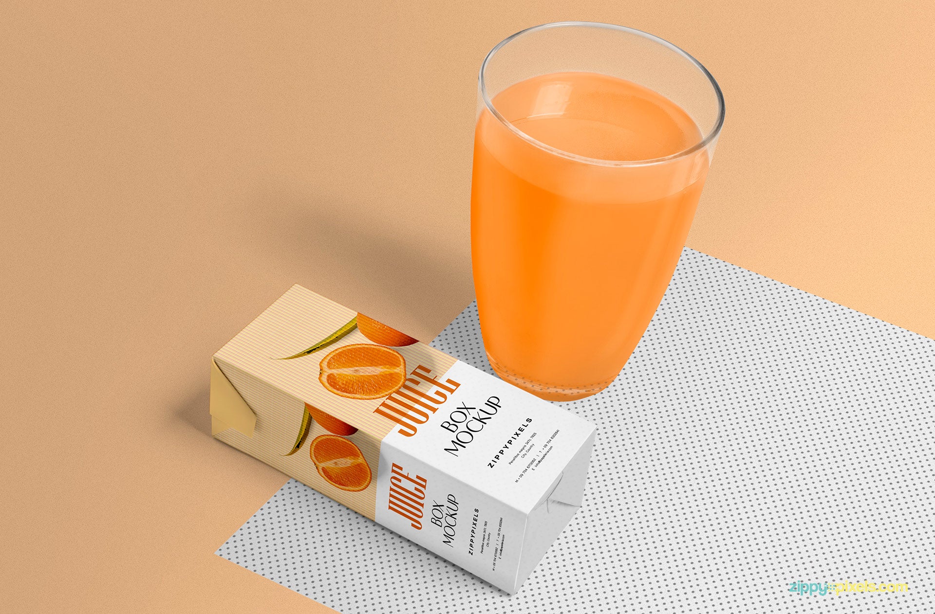 Healthy Juice Mockup Scene