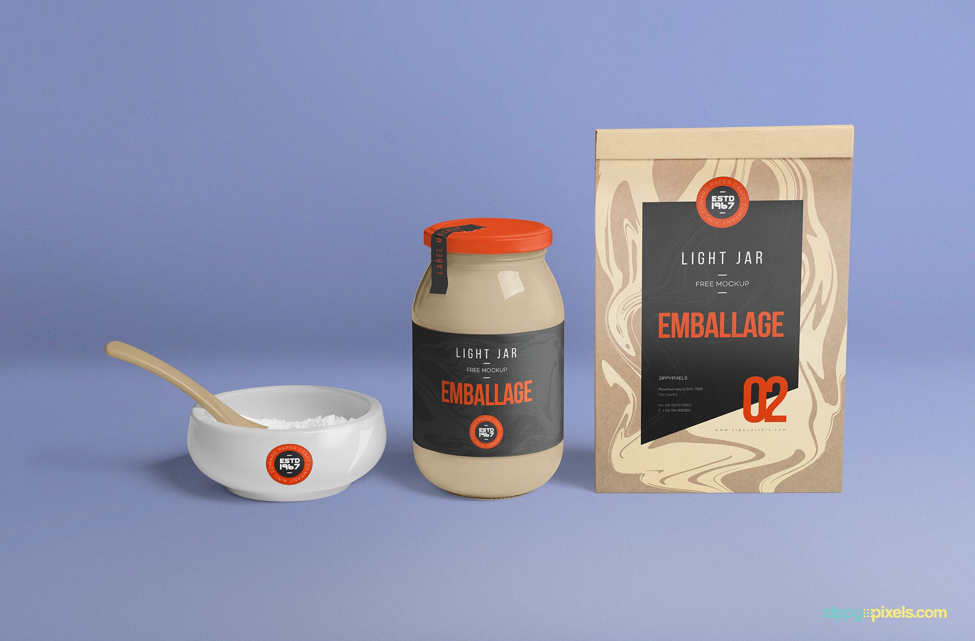 Complete Packaging Jar Mockup