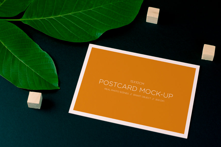Nature Vibe Postcard PSD Mockup